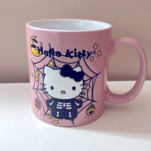 Hello Kitty Halloween skeleton Mug . Pink